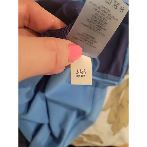 NWT Title Nine Sunbuster 1/4 Zip Long Sleeve Sun Shirt SPF Beach Vacation Blue M - Picture 8 of 8